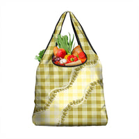 Yellow Hawaii Palaka Grocery Bag Hawaiian Pikake Lei LT05 1-pack One Size Yellow - Polynesian Pride