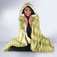 Yellow Hawaii Palaka Hooded Blanket Hawaiian Pikake Lei LT05 - Polynesian Pride