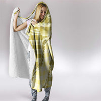 Yellow Hawaii Palaka Hooded Blanket Hawaiian Pikake Lei LT05 - Polynesian Pride