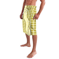 Yellow Hawaii Palaka Lavalava Hawaiian Pikake Lei LT05 - Polynesian Pride