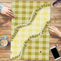 Yellow Hawaii Palaka Puzzle Hawaiian Pikake Lei LT05 Yellow - Polynesian Pride