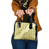 Yellow Hawaii Palaka Shoulder Handbag Hawaiian Pikake Lei LT05 One Size Yellow - Polynesian Pride