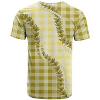 Yellow Hawaii Palaka T Shirt Hawaiian Pikake Lei LT05 - Polynesian Pride