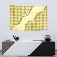 Yellow Hawaii Palaka Tapestry Hawaiian Pikake Lei LT05 - Polynesian Pride