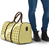 Yellow Hawaii Palaka Travel Bag Hawaiian Pikake Lei LT05 - Polynesian Pride