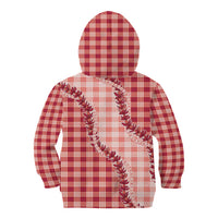 Red Hawaii Palaka Kid Hoodie Hawaiian Pikake Lei LT05 - Polynesian Pride