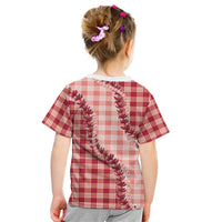 Red Hawaii Palaka Kid T Shirt Hawaiian Pikake Lei LT05 - Polynesian Pride