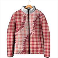 Red Hawaii Palaka Padded Jacket Hawaiian Pikake Lei LT05 - Polynesian Pride