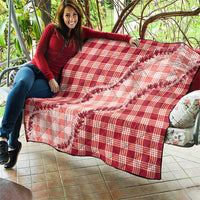 Red Hawaii Palaka Quilt Hawaiian Pikake Lei LT05 - Polynesian Pride