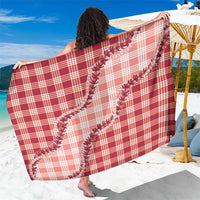 Red Hawaii Palaka Sarong Hawaiian Pikake Lei LT05 One Size 44 x 66 inches Red - Polynesian Pride