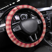 Red Hawaii Palaka Steering Wheel Cover Hawaiian Pikake Lei LT05 Universal Fit Red - Polynesian Pride