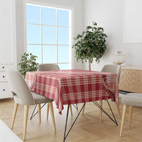 Red Hawaii Palaka Tablecloth Hawaiian Pikake Lei