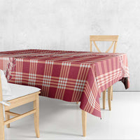 Red Hawaii Palaka Tablecloth Hawaiian Pikake Lei