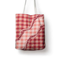 Red Hawaii Palaka Tote Bag Hawaiian Pikake Lei LT05 - Polynesian Pride