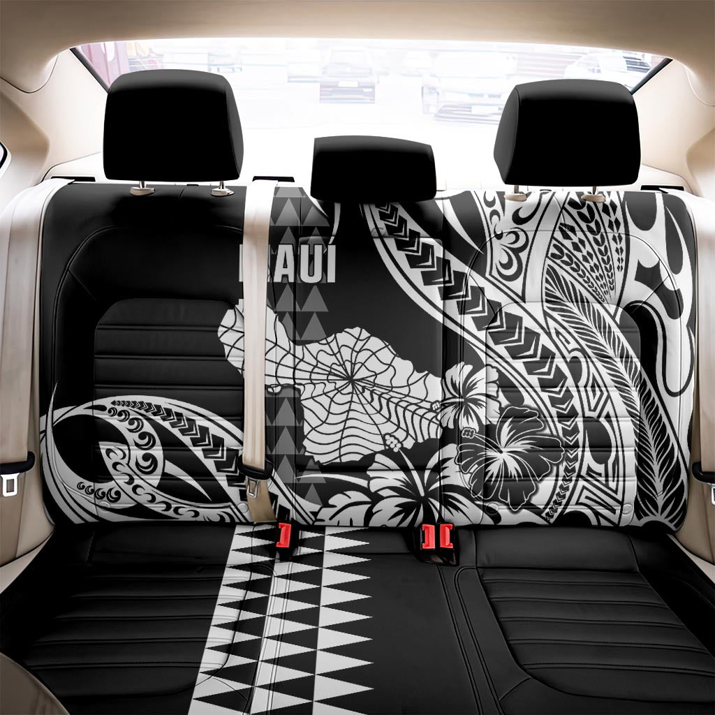 Hawaii Maui Upena Kiloi Back Car Seat Cover Kakau Tribal Pattern Black Version