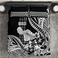 Hawaii Maui Upena Kiloi Bedding Set Kakau Tribal Pattern Black Version LT05 Black - Polynesian Pride