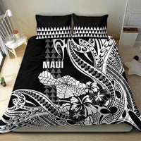 Hawaii Maui Upena Kiloi Bedding Set Kakau Tribal Pattern Black Version LT05 - Polynesian Pride