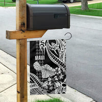 Hawaii Maui Upena Kiloi Garden Flag Kakau Tribal Pattern Black Version LT05 - Polynesian Pride