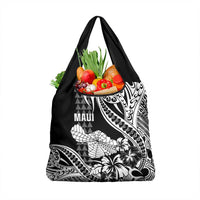 Hawaii Maui Upena Kiloi Grocery Bag Kakau Tribal Pattern Black Version LT05 1-pack One Size Black - Polynesian Pride