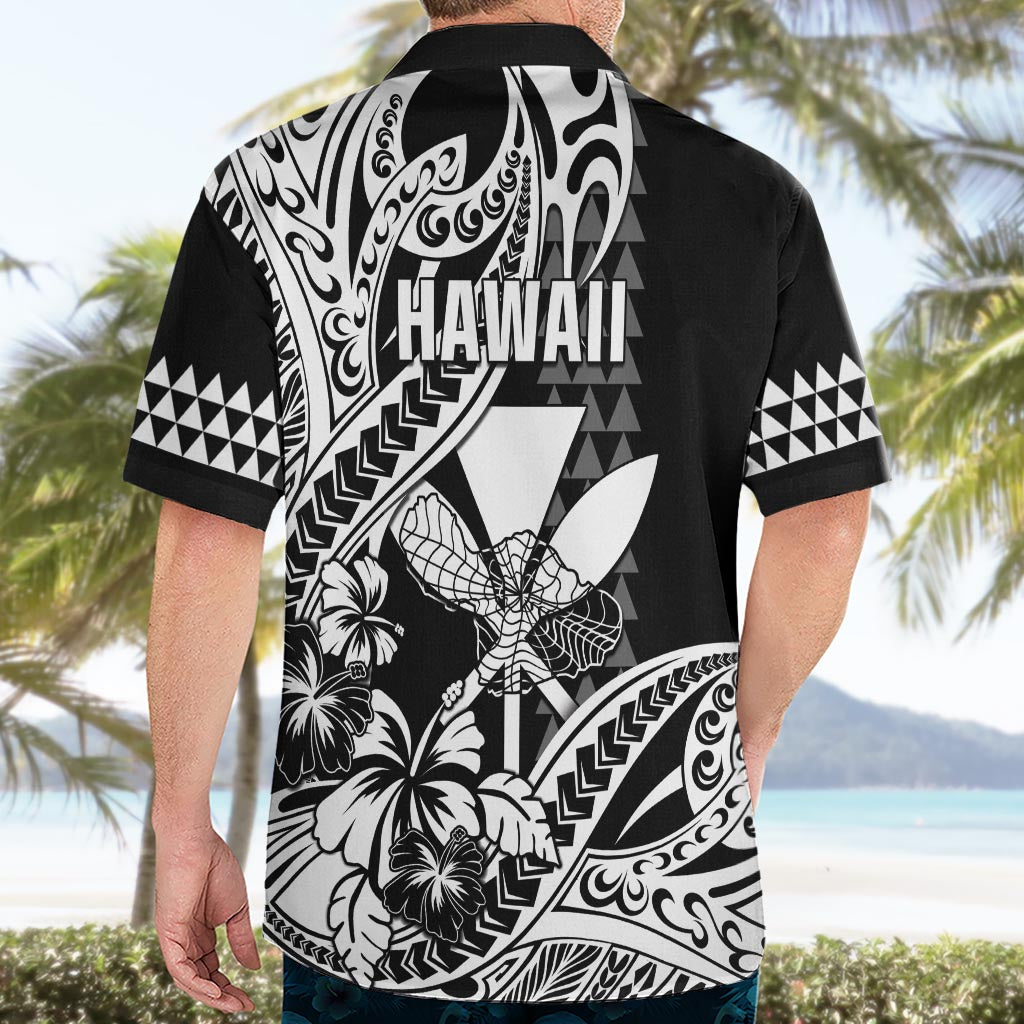 Hawaii Maui Upena Kiloi Hawaiian Shirt Kakau Tribal Pattern Black Version LT05 - Polynesian Pride