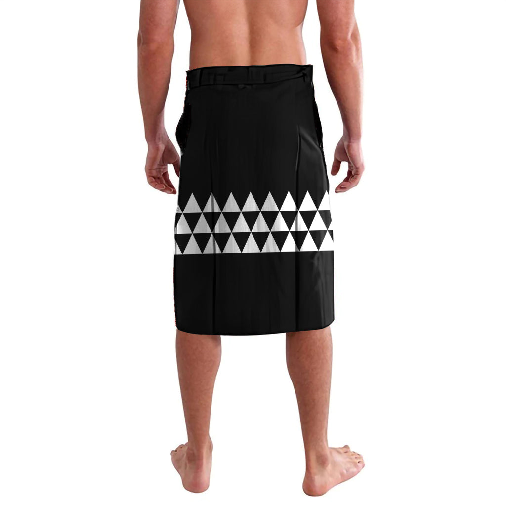Hawaii Maui Upena Kiloi Lavalava Kakau Tribal Pattern Black Version LT05 - Polynesian Pride