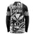 Hawaii Maui Upena Kiloi Long Sleeve Shirt Kakau Tribal Pattern Black Version