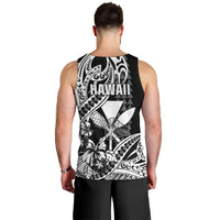 Hawaii Maui Upena Kiloi Men Tank Top Kakau Tribal Pattern Black Version LT05 - Polynesian Pride