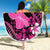 Hawaii Maui Upena Kiloi Beach Blanket Kakau Tribal Pattern Pink Version