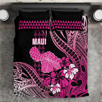 Hawaii Maui Upena Kiloi Bedding Set Kakau Tribal Pattern Pink Version LT05 Pink - Polynesian Pride