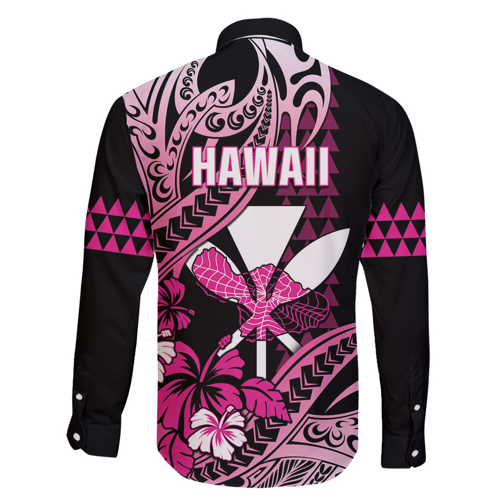 Hawaii Maui Upena Kiloi Family Matching Short Sleeve Bodycon Dress and Hawaiian Shirt Kakau Tribal Pattern Pink Version LT05 - Polynesian Pride