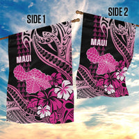 Hawaii Maui Upena Kiloi Garden Flag Kakau Tribal Pattern Pink Version LT05 - Polynesian Pride