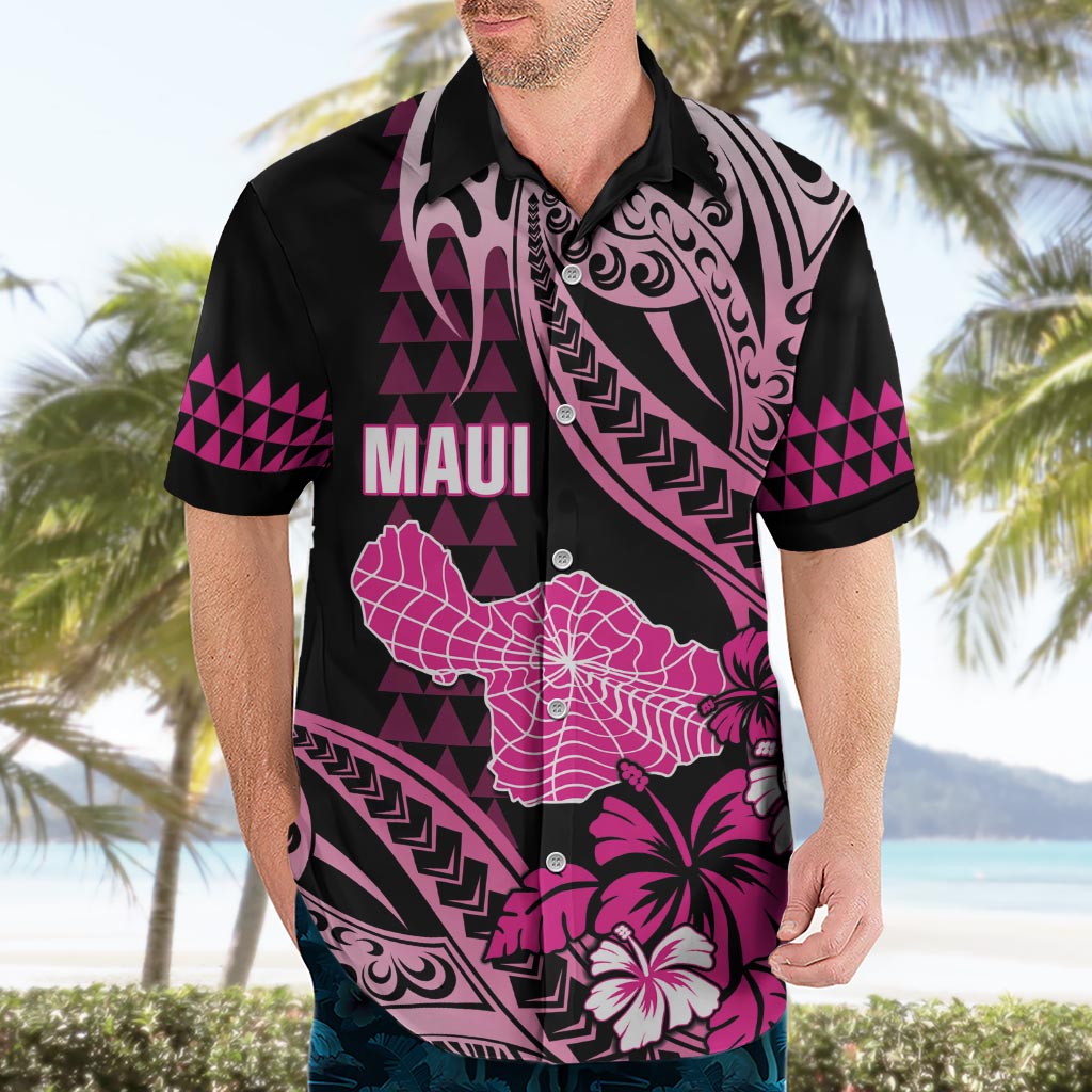 Hawaii Maui Upena Kiloi Hawaiian Shirt Kakau Tribal Pattern Pink Version LT05 - Polynesian Pride