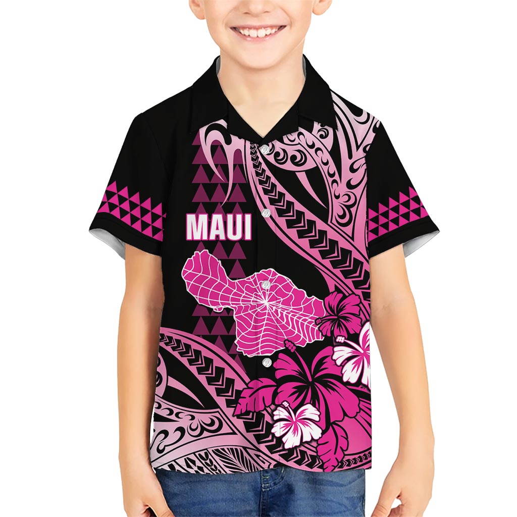 Hawaii Maui Upena Kiloi Hawaiian Shirt Kakau Tribal Pattern Pink Version LT05 - Polynesian Pride
