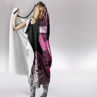 Hawaii Maui Upena Kiloi Hooded Blanket Kakau Tribal Pattern Pink Version LT05 - Polynesian Pride