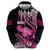 Hawaii Maui Upena Kiloi Hoodie Kakau Tribal Pattern Pink Version