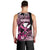 Hawaii Maui Upena Kiloi Men Tank Top Kakau Tribal Pattern Pink Version