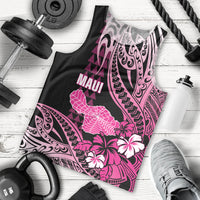 Hawaii Maui Upena Kiloi Men Tank Top Kakau Tribal Pattern Pink Version LT05 - Polynesian Pride