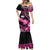 Hawaii Maui Upena Kiloi Mermaid Dress Kakau Tribal Pattern Pink Version