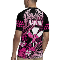 Hawaii Maui Upena Kiloi Rugby Jersey Kakau Tribal Pattern Pink Version LT05 - Polynesian Pride