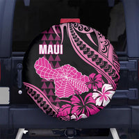 Hawaii Maui Upena Kiloi Spare Tire Cover Kakau Tribal Pattern Pink Version LT05 - Polynesian Pride
