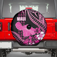 Hawaii Maui Upena Kiloi Spare Tire Cover Kakau Tribal Pattern Pink Version LT05 - Polynesian Pride
