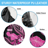 Hawaii Maui Upena Kiloi Spare Tire Cover Kakau Tribal Pattern Pink Version LT05 - Polynesian Pride