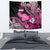 Hawaii Maui Upena Kiloi Tapestry Kakau Tribal Pattern Pink Version