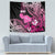 Hawaii Maui Upena Kiloi Tapestry Kakau Tribal Pattern Pink Version