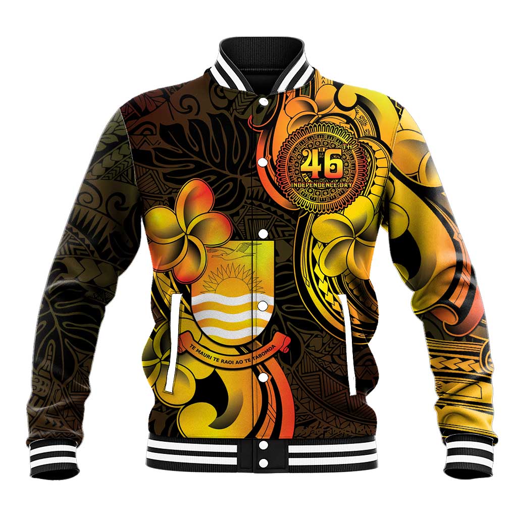 Personalised Kiribati Independence Day Baseball Jacket 46th Anniversary