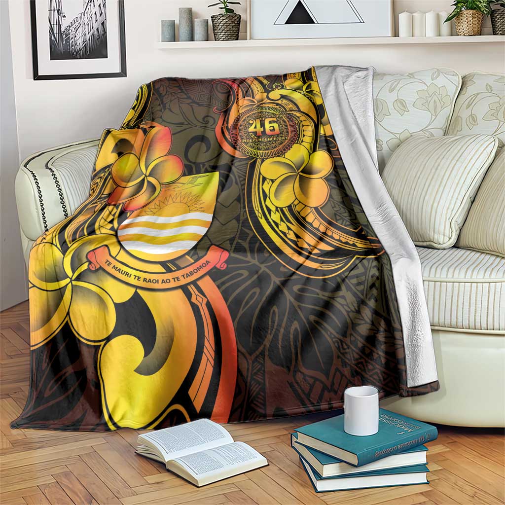 Personalised Kiribati Independence Day Blanket 46th Anniversary