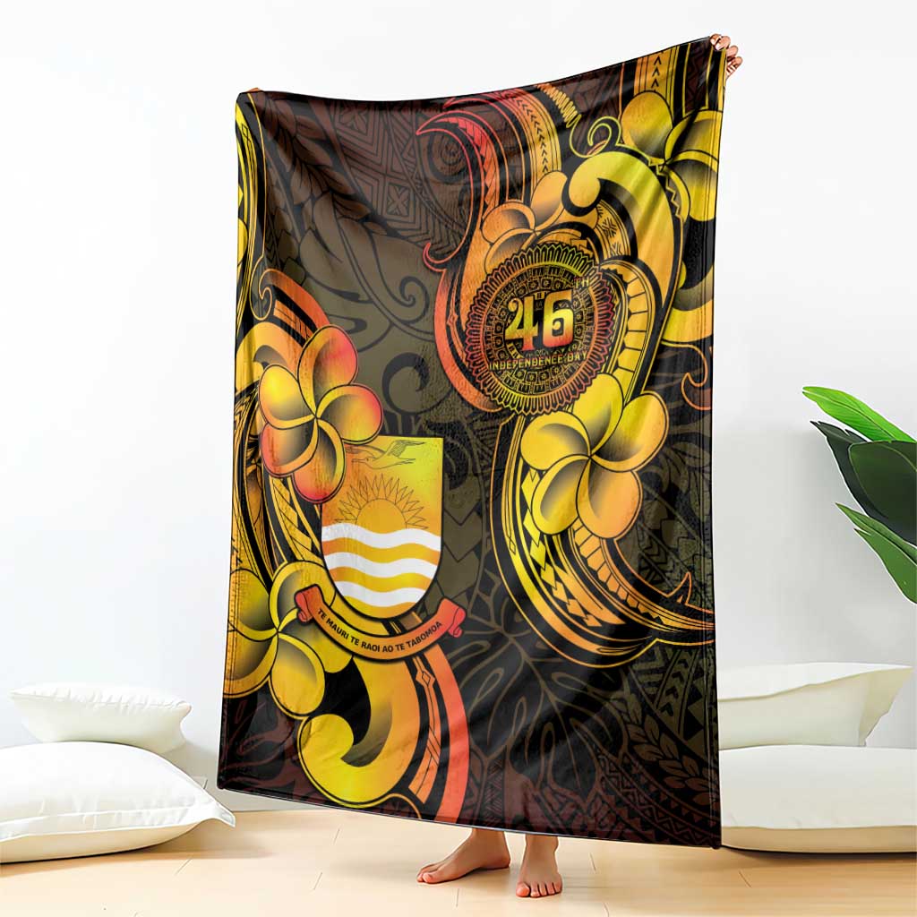 Personalised Kiribati Independence Day Blanket 46th Anniversary