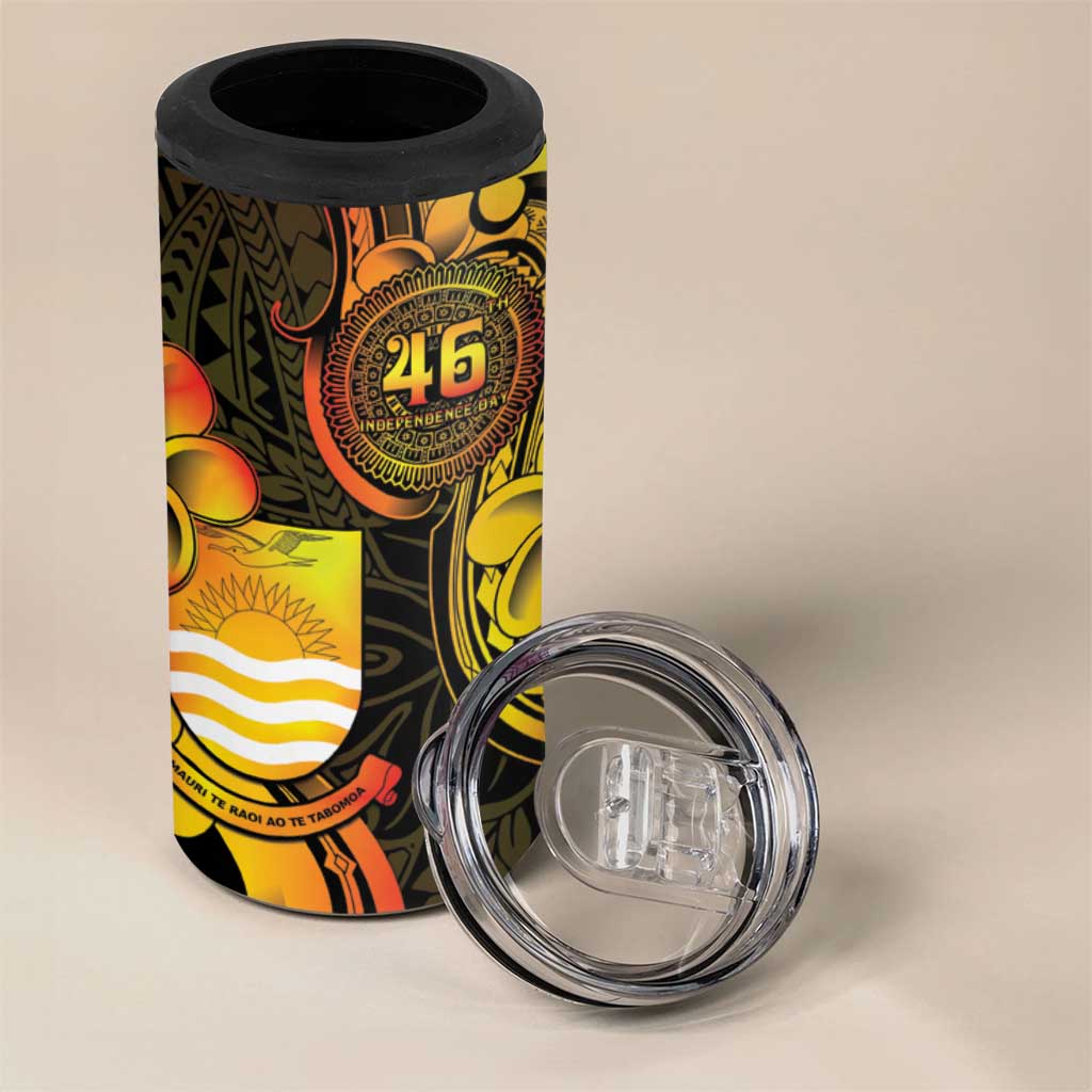 Personalised Kiribati Independence Day 4 in 1 Can Cooler Tumbler 46th Anniversary