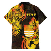 Personalised Kiribati Independence Day Family Matching Tank Maxi Dress and Hawaiian Shirt 46th Anniversary