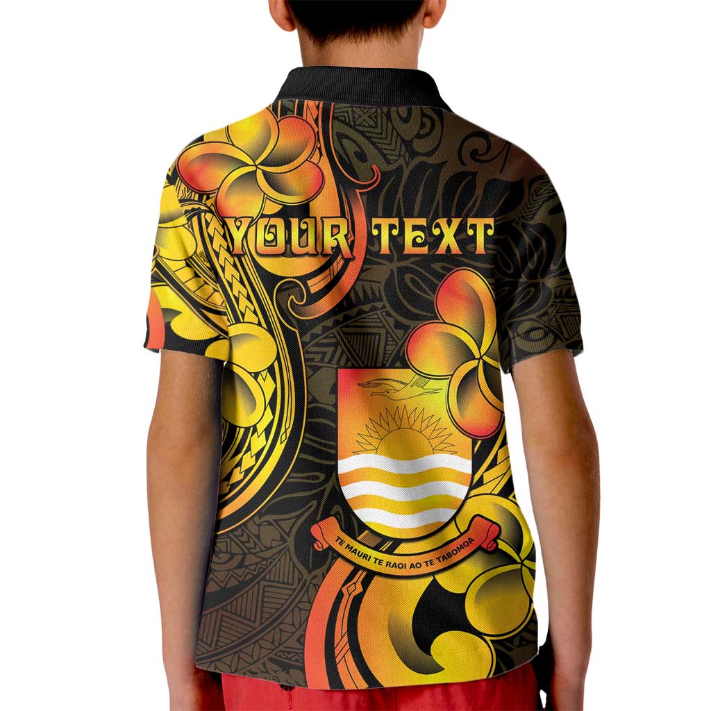 Personalised Kiribati Independence Day Kid Polo Shirt 46th Anniversary